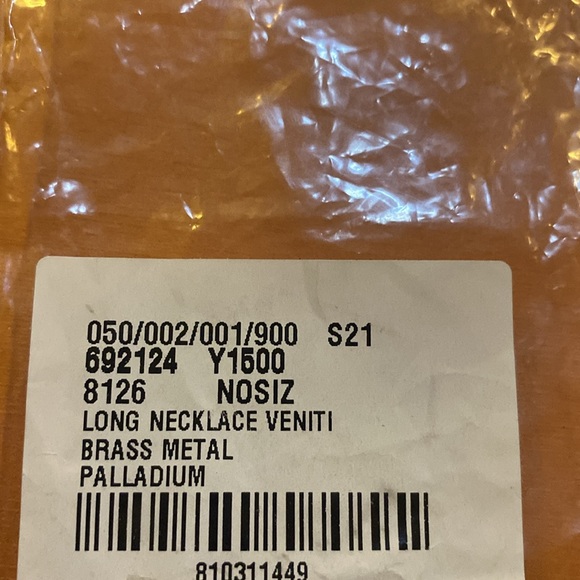 Saint Laurent Long Venetian Chain Necklace in Metal 692124 - Picture 7 of 7